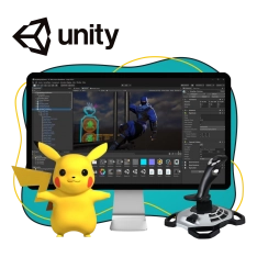 Мир игр на Unity 2D на популярном движке + AI-помощники - КИБЕРшкола программирования для детей, компьютерные курсы для школьников, начинающих и подростков - KIBERone г. Реж