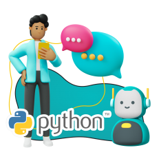 Умный чат-бот на Python - КИБЕРшкола программирования для детей, компьютерные курсы для школьников, начинающих и подростков - KIBERone г. Реж