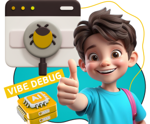 Тестирование & Vibe Debug. Охотники за багами - КИБЕРшкола программирования для детей, компьютерные курсы для школьников, начинающих и подростков - KIBERone г. Реж