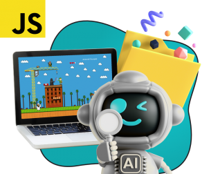 Язык программирования JavaScript + AI. Проектное обучение + геймификация + AI-помощники - КИБЕРшкола программирования для детей, компьютерные курсы для школьников, начинающих и подростков - KIBERone г. Реж