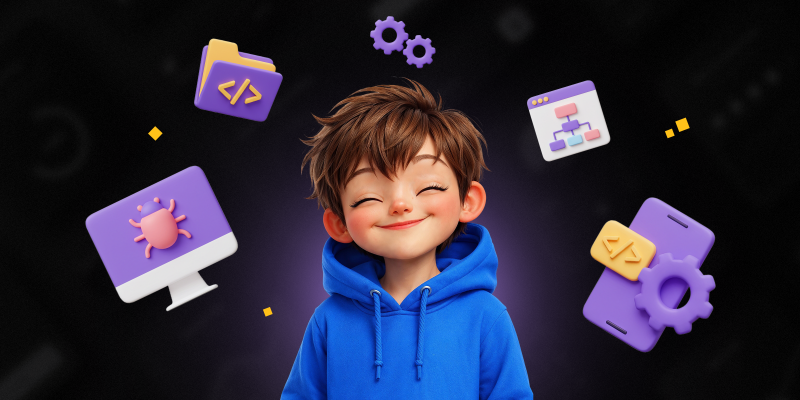 Идеальный сайт с нуля: код, дизайн и AI-помощник - КИБЕРшкола программирования для детей, компьютерные курсы для школьников, начинающих и подростков - KIBERone г. Реж